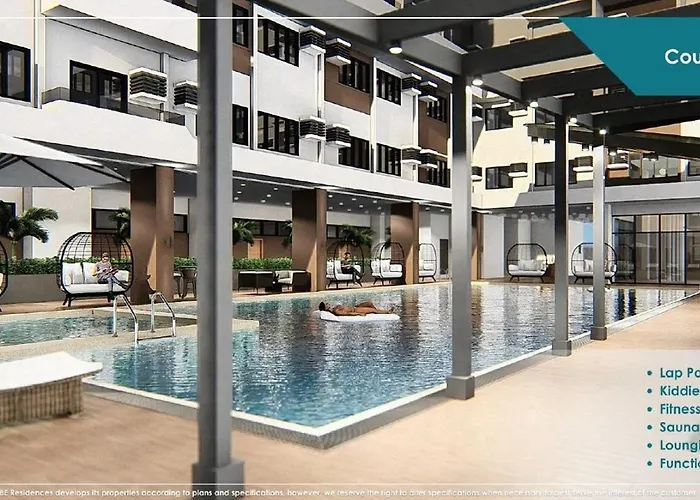 By Trixia Be Apartments, Luxury Studio Apartments, Ac, Pool, Gym, Near It Park