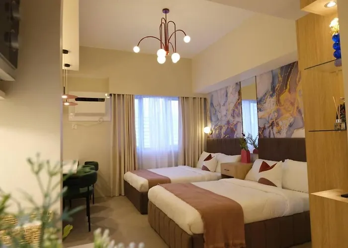2 Private Designer Studios - Same Floor Near Cebu It Park With Pool & Gym