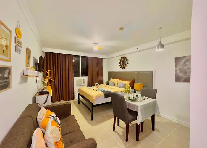 Minimalist Studio With Luxury Bed Good For 1-4Pax High Speed Wifi With Netflix Free Pool & Parking