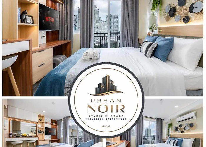 Urban Noir Studio At Ayala Cbd, Fast Wifi, Netflix